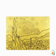 OS 데코샌드아트 명화도안 색모래 별매 대 별이 빛나는 밤 어린이샌드아트 샌드드로잉