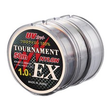 일본원사 UV컷트 후로로 나일론 토너먼트 EX 낚시줄, 투명, 1개