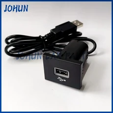 12V/24V 차량용 전화 충전기 소켓 포드 포커스 2004-2011 Mk2 용 이중 QC3.0 유형 C PD USB 충전 포트 전원, 02 Audio