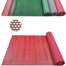 미끄러운바닥 넘어짐방지 물빠짐 배수롤매트 출입구 논슬립 경사바닥 흙먼지차단 추천, 1개, 레드
