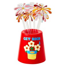 創意水果叉套裝 festive fireworks design Get Rich theme, 有錢花, 1套
