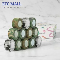 이티씨몰 자가점착 밴드 2.5cm 압박붕대 패턴 4종 모음 카모 포레스트 아마존 문빔 데저트 10+2, 1개
