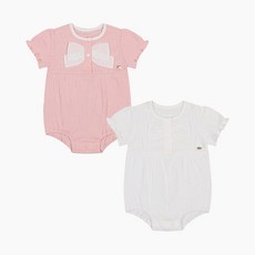 [압소바] 출산 및 100일 선물로 강추!!/ 신축성 있는 시원한 면 100% 원단/ *세랑반소바디슈트*