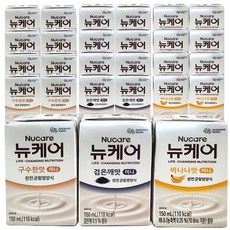 뉴케어 균형 영양식 미니 3종 (구수한맛 검은깨 바나나) 150mlx24개, 150ml, 24개
