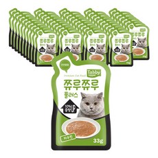 테비토퍼 쮸루쮸루플러스 고양이간식, 타우린, 33g, 48개