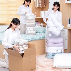 압축정리팩 이불 겨울옷 무선압축 자가압축 압축파우치 압축팩, 1