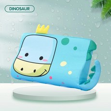 베개 메모리 폼 통기성 수면 지원 여행 쿠션 세척 커버가있는 침대 침구, 4. dinosaur 45x27x6cm