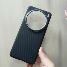 VIVO X200 Pro 울트라 씬 매트 슬림 하드 충격 방지 갑옷 뒷면 커버 용 실제 아라미드 탄소 섬유 전화 케, 03 For VIVO X200 Mini, 01 Carbon Fiber, 03 600D Metal Ring