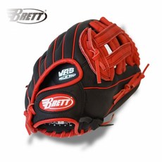 브렛 레전드시리즈 쌍십자웹 12인치 글러브 (블랙/레드), 1개