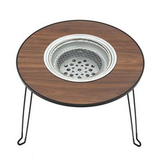 마켓주하 원형 접이식 화로 테이블 캠핑접이식테이블