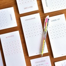 챌린지메모사인 (세워 쓰는 해빗챌린지), (02 어썸), 1개, 색상, 개당 수량