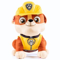 프레디스 키즈 베딩의 프랑코 파이브 나잇 슈퍼 소프트 플러시 포옹 베개 버디 (공식 라이선스 제품), Paw Patrol Rubble
