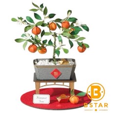 紙模型 2025新年 紙植栽 大吉大利 紙風景 手作 擺飾 紙雕 DIY, 1個