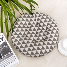 도톰한 쿠지 의자방석 그레이 수험생 의자 쿠션방석