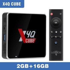 Ugoos X4Q Pro 셋톱 박스 안드로이드 11 4GB 32GB Plus 64GB Amlogic S905X4 2.4G 5G WiFi BT5.1 1000M 4K TV, 영국 플러그, China Mainland, X4Q Cube 2G 16G