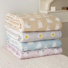 아기 신생아 간절기 밍크 차렵이불, 밍크 이불(핑크구름)