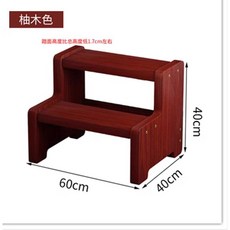 욕실 발판 디딤대 2단 발받침 다용도 주방 세면대 화장실 발디딤판, 37. 60x40 2단  티크색