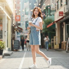 FREE / MATILDA 데님 멜빵 중고 반바지 / P012 -921, 1개, 사진참고