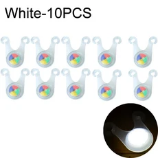 5/10/20/50PCS 방수 LED 텐트 로프 조명 캠핑 사이클링을위한 안전한 글로우 야외 야간 가시성 여행 위험, 11 White 10PCS