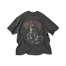 TRAVEL 디스페어 피그먼트 반팔티 블랙 차콜