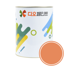 디오페인트 광택스 가구 방문 몰딩 수성 페인트 반광, 1개, 1L, 비비드 48 코발트오렌지