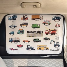 유아 자석 햇빛가리개 암막 세미 차량용, 암막_자동차, 1개