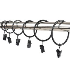 키키스토어 10P 커튼링 집게 샤워커튼고리, 3 x 25mm