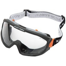 KLEIN TOOLS 60479 안전 고글 투명 렌즈 PPE 눈 보호 김 서림 방지 긁힘 자외선 차단 조절 가능한 통풍구 151423, Klein Tools 60479 안전 고글, 투명 렌즈