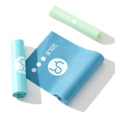 유렌 고탄력 요가밴드 3종세트 스트레칭 운동기구 라텍스 밴드, 1세트, 아쿠아블루