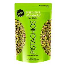 원더풀 무염 피스타치오, 400g, 1개