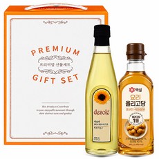 데솔레 해바라기유500mL+백설요리 올리고당500g 명절선물세트 식용유선물세트, 2개