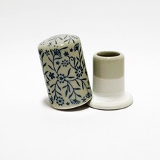 업소용 케이스 병 가정용 세라믹 이쑤시개 통 이쑤시개병 도자기 뚜껑, 1개, 17_뚜껑 있는 그린 치약통