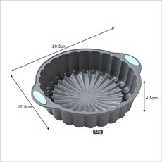 DFMEI 雙色硅膠蛋糕模戚風蛋糕模具烘焙麪包模易脫模耐高溫烘焙吐司烤盤, 1個