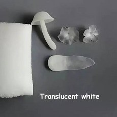 500g 수지 점토 공기 건조 반투명 흰색 불투명 폴리머 라이트 클레이 반죽 DIY 수제 장난감 모델링 재료, Translucent white