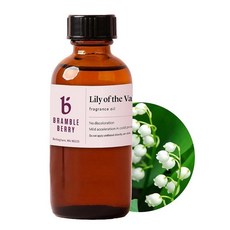 Bramble Berry 릴리 오브 더 밸리 프래그런스 오일 56.7g(2온스) | 비누 만들기 양초 향수 및 배쓰밤을 위한 섬세한 꽃 향 피부 안심 비건 파라벤 프탈레, 백합 오브 더 밸리
