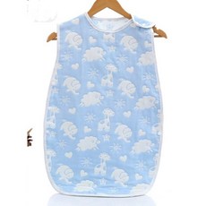 六層紗防踢被 透氣吸汗四層泡泡紗睡袋 背心式嬰兒睡袋 寶寶睡袋 背心式防踢被