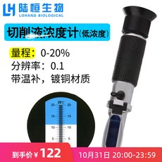 LOHAND BIOLOGICAL 陸恆生物 切削液濃度計, 1個, 【量程*0~ 20%】