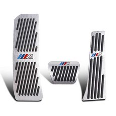 BMW 5시리즈 악셀 페달 커버 브레이크 미끄럼방지, 상세페이지 참고, 18-21 X3/X4 - 블랙티탄 2개
