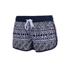 VERAF 女款圖騰印花沙灘短褲 A152