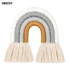 Boho 홈 장식 파티 용품 비 샤워 간호사 숙소에 대한 다채로운 장식을 장식하는 마크라메 무지개 벽, 4B025