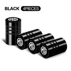 4pcs 자동차 바퀴 타이어 밸브 캡 모리스 차고 용 에어 스템 커버 MG ZS 5 7 6 Cyberster MG4 EV ES5 HS ON, 07 A-4Pcs Black