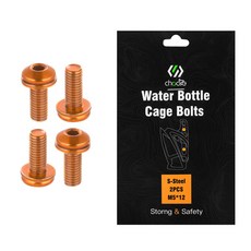 CH 자전거 물병 케이지 나사 강철 M5x13mm 자전거 병 홀더 볼트 4개, 01 CHINA, [01] orange 4pcs