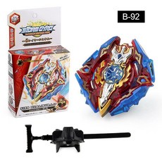 臺灣-出貨【新款熱銷】爆裂陀螺玩具閤金戰鬥陀螺B-97噩夢聖槍帶髮射器對戰男孩玩具 KKMD, b92凱旋聖劍陀螺加發射器, 1個