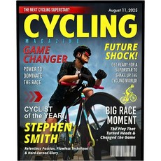 개인 맞춤 자전거 잡지 표지 포스터 침실용 벽 예술 장식 남성 스포츠 타는 사람 선물, 개인 맞춤 자전거 잡지 표지 포스터 침실용 벽 예술 장