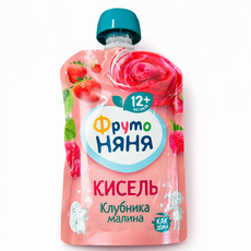 FRUTO NYANYA 프루토냐냐 키셀(딸기&라즈베리) 130g, 1개
