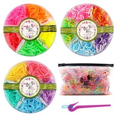 ebbmdalda 彩色橡皮筋髮圈 5色 400g+袋裝綜合款