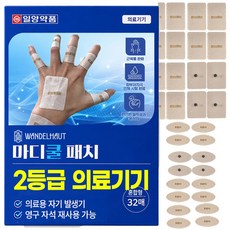 [2등급 의료기기] 일양약품 반델하우트 마디쿨 패치 근육통완화 손가락 자기발생기 관절 근육 파스 원적외선 통증, 1개, 32개입 1개, 32개입