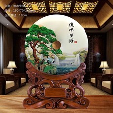 玉石平安扣擺件, 1件, 流水生財18:如圖所示