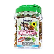 小搗蛋鬼的王國 BonePlus 潔牙棒 口腔 葉綠素 鈣 潔牙 潔牙骨，幫助寵物清新口氣，維護牙齒清潔，讓您與愛犬更親近, 750g, 1個, 六星雙效-起司草本S(小桶)