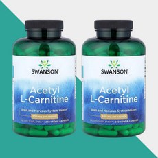 스완슨 아세틸 엘 카르니틴 500mg 240캡슐 Carnitine 2개, 100정